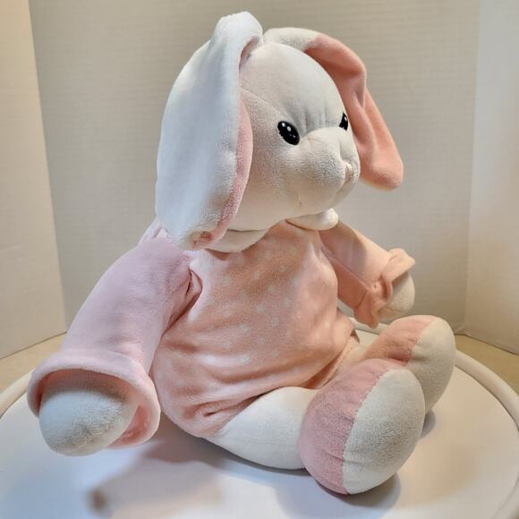 Plush White Pink Bunny Rabbit 16” Soft Toy Stuffed Animal Washable Gulliver - Picture 9 of 16